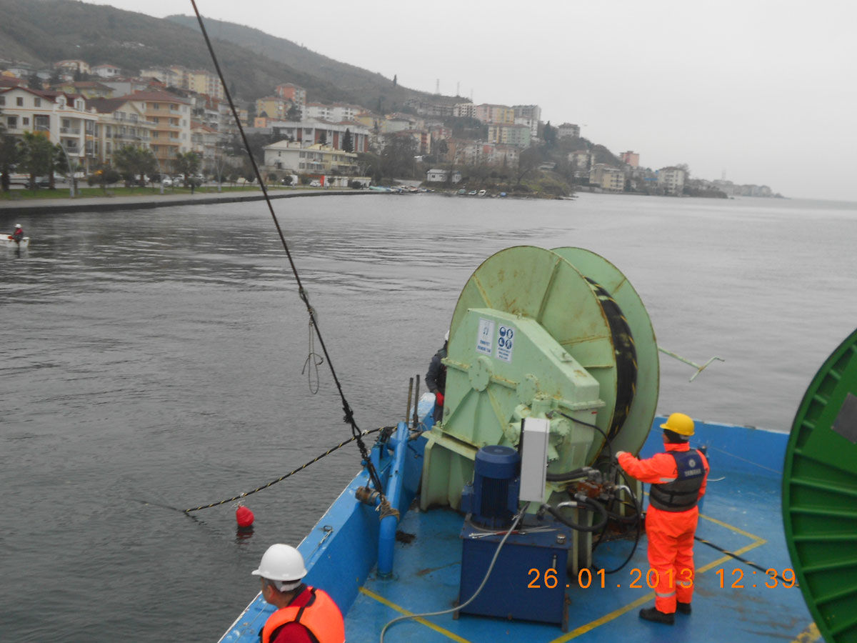 Our company has laid 4200 m long Submarine Fiber Optic Cable